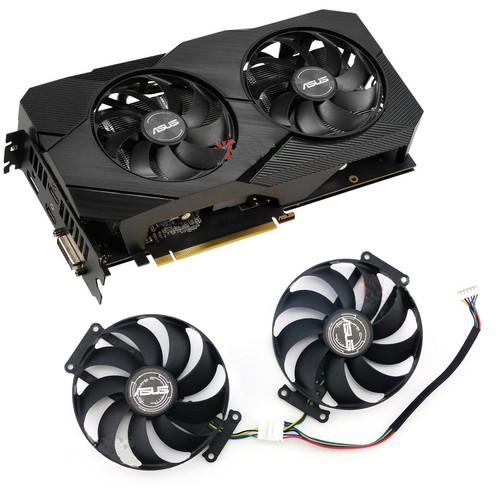 ASUS Geforce GTX1650 GTX1660 SUPER Dual Fan Replacement 6Pin FDC10H12S9-C R261 - Picture 1 of 5