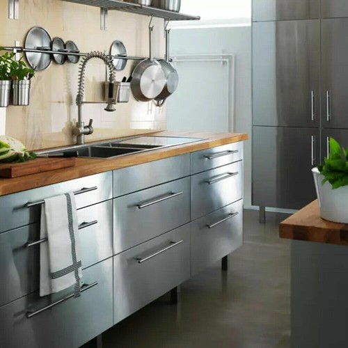 Confezione 5 Maniglie Estraibili Armadio Cucina Moderno Euro T Bar Acciaio Inox 2"-16" Pollici - Foto 5 di 20