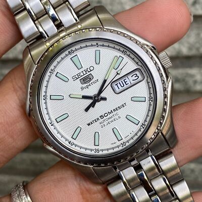 RARE Seiko 5 Superior SKZ047 Texture Dial Automatic 7S36
