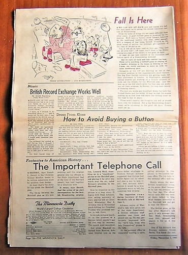 MINNESOTA DAILY November 7 & 8 1947 Homecoming Issue University Newspaper Purdue - Picture 3 of 8