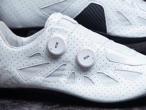 LAKE CX302 Lightweight Cycling Shoes: Clarino White (Extra Wide-width) BRAND NEW - Picture 4 of 9