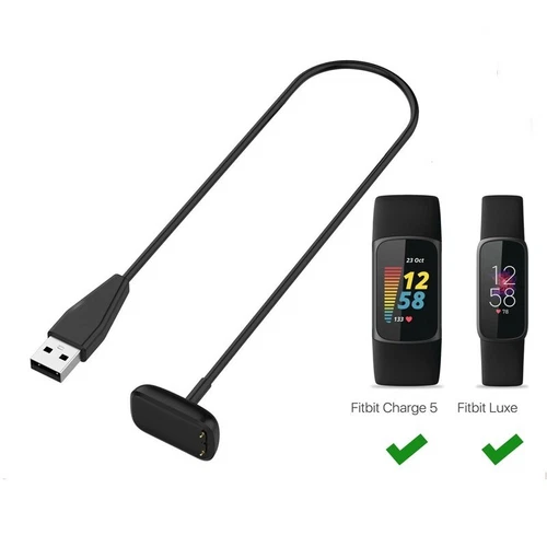 USB Magnetic Charging Cable Charger For Fitbit Luxe / Charge 5 / Charge 6 (1M)