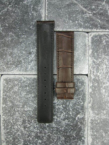 NUEVO 20 mm Correa de Cuero Genuino Cronógrafo Portugués Marrón - Imagen 4 de 4