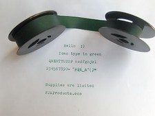 Royal Administrator Green Ink Typewriter Ribbon  Free Shipping