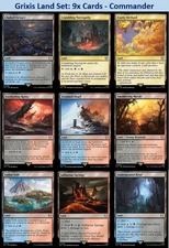 Grixis Land Cycle - UBR Lot 9x Cards - Magic Bundle - NM MTG Commander EDH Deck