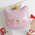 5pcs Crown Cat Foil Balloon Lovely Cartoon Animal Balloons Decor Party Supplies