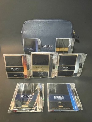 CAROLINA HERRERA  BAD BOY  FRAGRANCE VARIETY 7-SAMPLE GIFT
