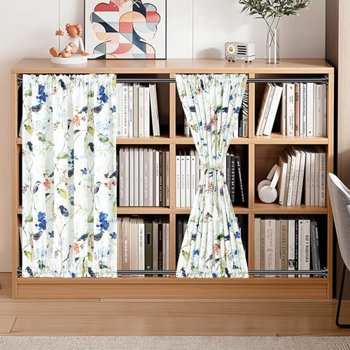 Curtains for Door Window, Birds Print Country Style Light Filtering  - Bild 3 von 6