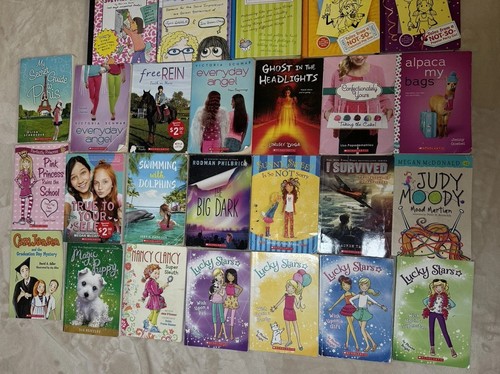Lot 31 Scholastic Chapter Books Bundle Dork Diaries Judy Moody Lucky Stars Kids - Imagen 4 de 22