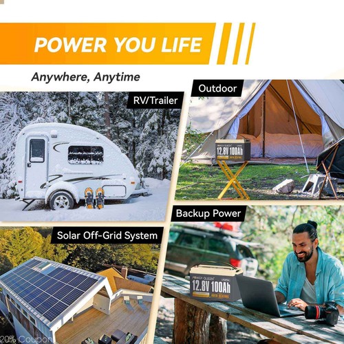 Power Queen 12V 24V 36V 100Ah 200Ah 300Ah Lithium Battery for RV Solar Home lot - Picture 72 of 116