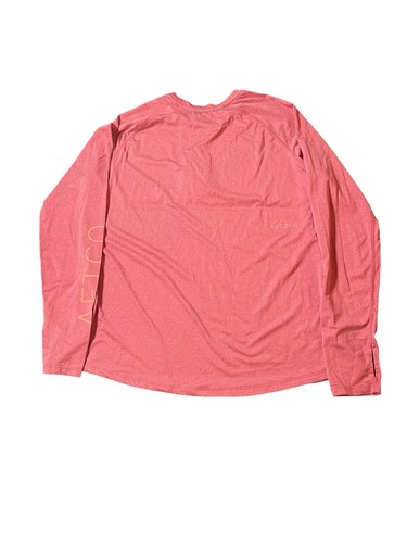 NWT Aftco Yurei Air-O Mesh Long Sleeve Performance Fishing Shirt Red XL - Picture 2 of 8