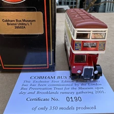 EFE 26502A Bristol Utility Bus London Transport Route 92  Wembley Cobham Ltd Ed