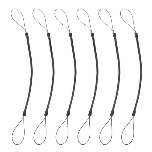 6 Pcs Sangles Téléphone Portable Stylo Cordon Rétractable Anti Perte Corde