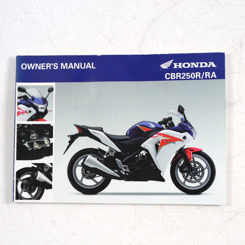 Genuine 2010-2014 HONDA CBR250R RA ENGLISH Owners Manual32KYJD00