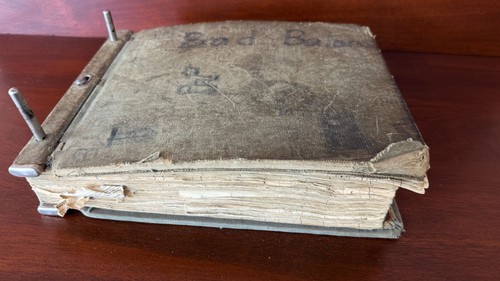Antique Vintage Bad Accounts Sales Expense Ledger Book Accounting 1960s
