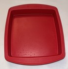 Square Silicon Cake Mold Kitchen Aid 10 x 10 Red