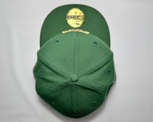 59Fifty Size 8 Men's MLB Detroit Tigers 2000 Tinsel Fitted Cap Vert Rouge - Picture 11 of 15