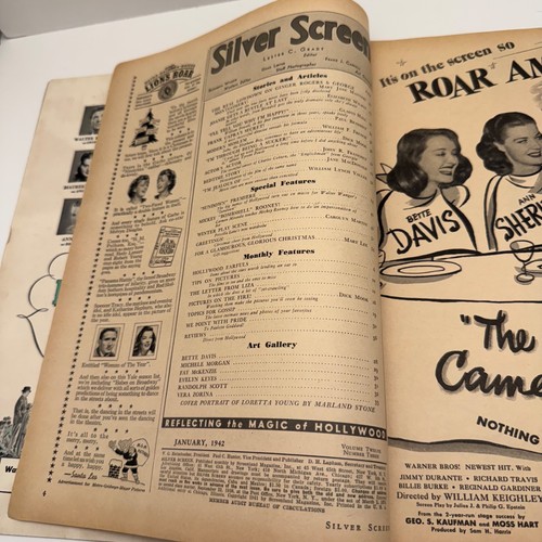 Silver Screen Magazine January 1942 Loretta Young, William Powell, Frank Capra - Picture 18 of 19