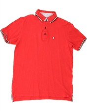 BEST COMPANY Mens Polo Shirt Small Red Cotton DF76