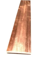 Wire And Supply Copper 110 Flat Bar 1/4 x 2 x 6-Long -.25 x 2 Copper Bus Bar