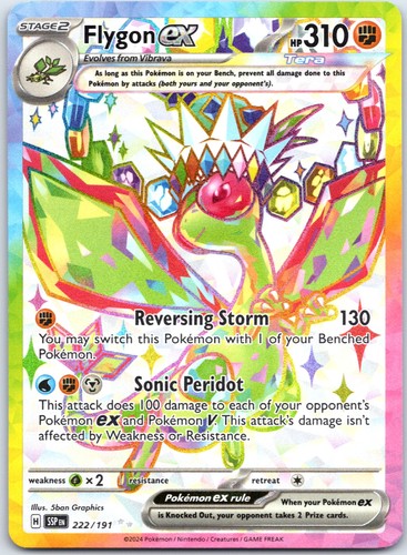 Flygon ex - 222/191 SV08: Surging Sparks - Ultra Rare NM Holo - Picture 1 of 2