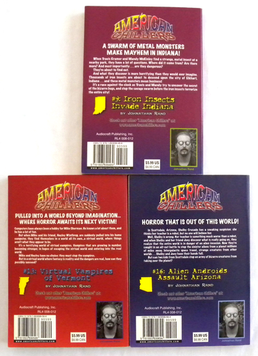 American Chillers Johnathan Rand Paperbacks Lot of 3 Indiana Vermont Arizona - Imagen 2 de 2