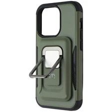 MyBat Pro Stealth Series Case with MagKick for Apple iPhone 14 Pro - Army Green