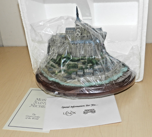 JUEGO DE GEMAS COLECCIÓN GRAN CASTILLO LENOX MONT SAINT MICHEL EN CAJA ORIGINAL - Imagen 2 de 6