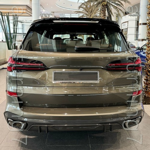 Alerón labial difusor parachoques trasero carbono real para BMW X5 G05 M Sport 2025-2026 - Imagen 5 de 15