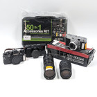 Assorted 35mm Film Cameras, Lenses & More For *Parts & Repair* Lot of 7