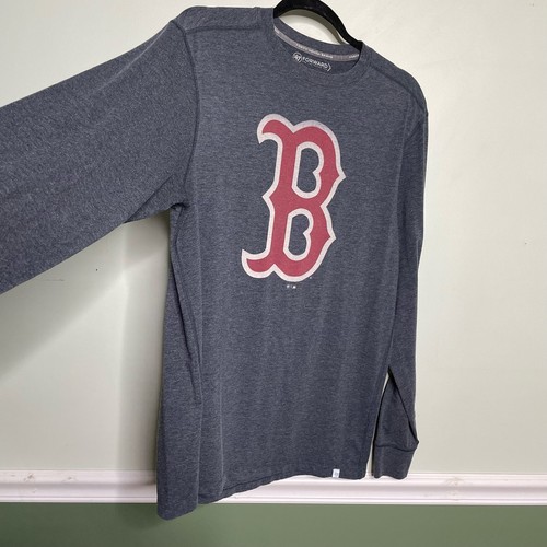 47 Brand Long Sleeve Tee Boston Red Sox Crew Neck Pullover Heathered Gray M - Bild 6 von 12