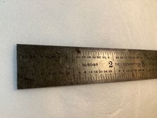 Starrett 6" No. 604R Tempered Steel Ruler   L.S. Starrett