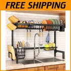 Over Sink Dish Drainer Rack - Adjustable Design, Space Saver