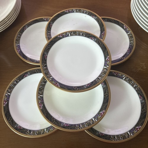 7 Mikasa Royal Glimmer 6.75”Bread / Dessert Plates - Picture 2 of 9