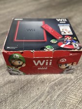 RARE Red Nintendo Wii Mini - 8GB - Console. Does Not Include Mario Kart Game