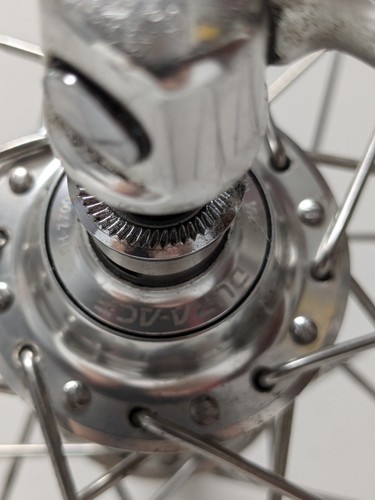 Shimano Dura Ace 7700 Naben Mavic Open Pro Drahtreifen Felgen HB-7700 9-fach Laufräder - Bild 8 von 15