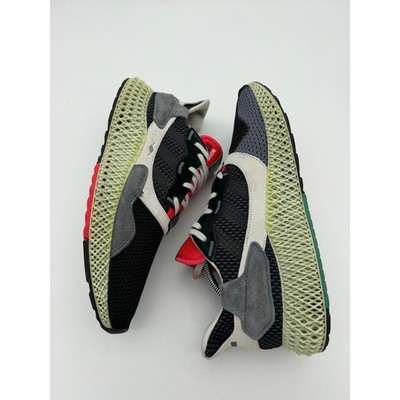 Adidas ZX 4000 4D Carbon Semi Solar Yellow Mens Shoes BD7931 Size