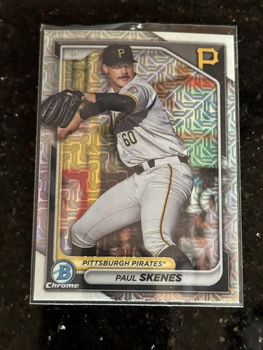 2024 Bowman #BCP-125 Paul Skenes Chrome Prospects Mojo Pirates - Picture 1 of 2