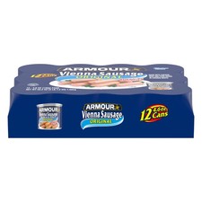 12 Cans Armour Original Vienna Sausage 4.6 oz