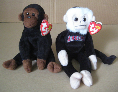 Ty The Beanie Babies Plush Collectible Toys SET CONGO and Rally
