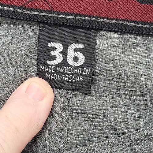 Denali Shorts Herren Gr. 36 grau Stretchbund Flatfront Stretch Performance - Bild 2 von 12