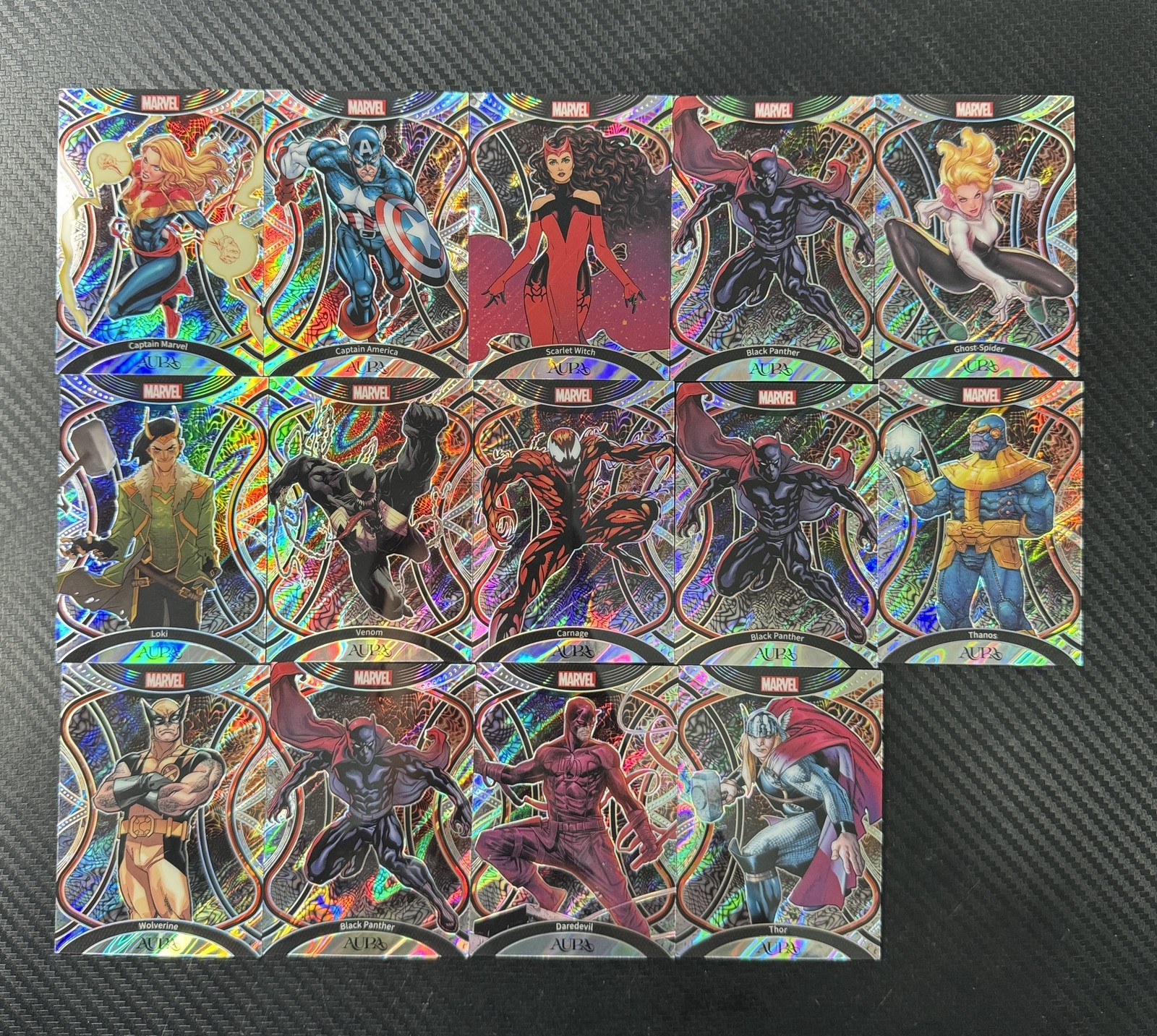 2025 Kakawow Aura Marvel Venom Daredevil Loki Impression Silver Lot*14 X1Z