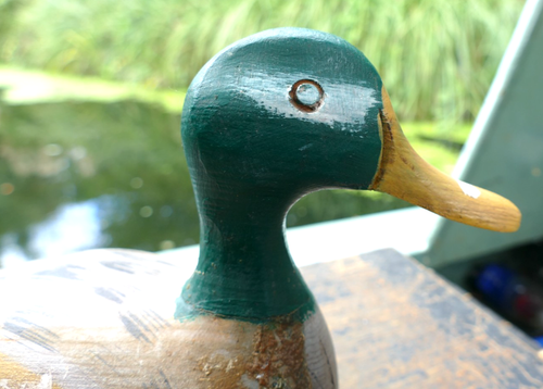 Vintage handmade decoy duck, 12inch long x 5inch wide x 6inch high- - Picture 5 of 9