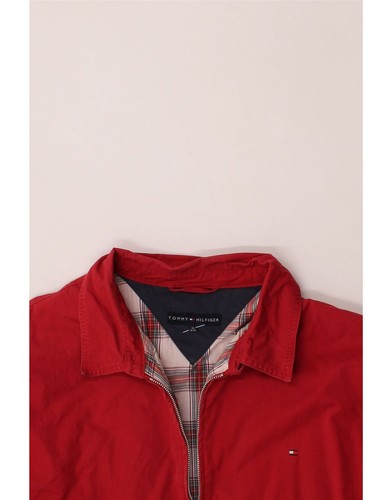 Giacca bomber uomo Tommy Hilfiger UK 42 XL rosso cotone AD18 - Foto 3 di 3