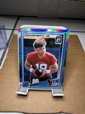 2025 Panini Optic Donruss Graham Mertz Silver Holo Prizm #259 Houston Texans
