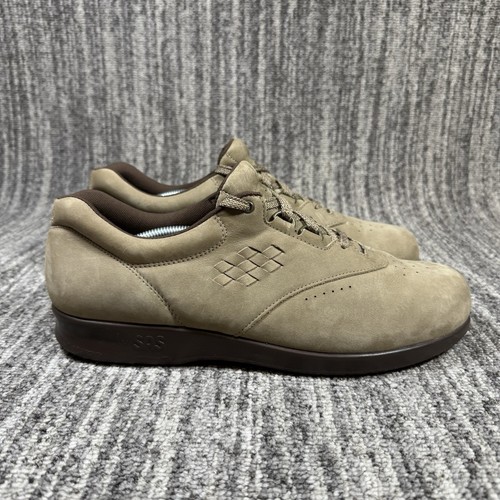 SAS Free Time Comfort Walking Shoes Taupe Suede Women's Size 10.5 Slim