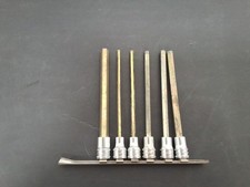 Snap On Tools  4mm - 10mm Long Hex Allen Key  Sockets