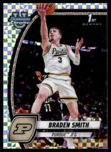 2024-25 Bowman University Chrome 1st XFractor Braden Smith #12 D