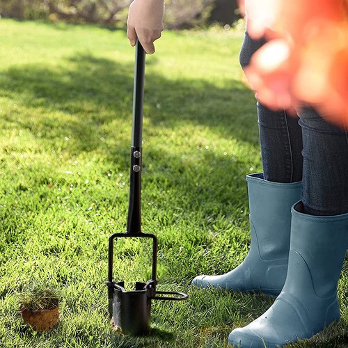 Bulb Planter Tool Long Handle Serrated Base Gardening Bulb Transplanter with ... - Picture 7 of 9