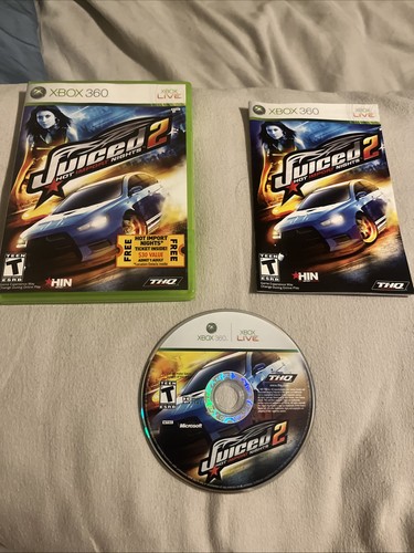 Juiced 2: Hot Import Nights (Microsoft Xbox 360, 2007) CIB komplett mit Handbuch